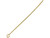 Yellow Plated Eye Pin, 1-1/2", Thin (ounce) Yellow Plated Eye Pin, 1-1/2", Thin (ounce)