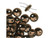 CzechMates Glass 2-Hole Round Flat Lentil Beads 6mm - Dark Bronze CzechMates Glass 2-Hole Round Flat Lentil Beads 6mm - Dark Bronze