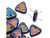 CzechMates 2-Hole Triangle Beads 6mm - Purple Iris CzechMates 2-Hole Triangle Beads 6mm - Purple Iris