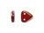 CzechMates Glass 6mm Ruby Silversheen Two-Hole Triangle Bead Pack, 2.5-Inch Tube CzechMates Glass 6mm Ruby Silversheen Two-Hole Triangle Bead Pack, 2.5-Inch Tube