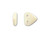 CzechMates Glass 6mm Opaque Champagne Luster Two-Hole Triangle Bead Pack 2.5-Inch Tube CzechMates Glass 6mm Opaque Champagne Luster Two-Hole Triangle Bead Pack 2.5-Inch Tube