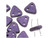 CzechMates 2-Hole Triangle Beads 6mm - Purple Metallic Suede CzechMates 2-Hole Triangle Beads 6mm - Purple Metallic Suede