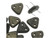 CzechMates 2-Hole Triangle Beads 6mm - Dark Green Metallic Suede CzechMates 2-Hole Triangle Beads 6mm - Dark Green Metallic Suede