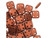 CzechMates Glass, QuadraTile 4-Hole Square Beads 6mm, Matte Metallic Antiqued Copper CzechMates Glass, QuadraTile 4-Hole Square Beads 6mm, Matte Metallic Antiqued Copper