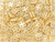 CzechMates Glass 6mm 4-Hole Sueded Gold Opaque Lt Beige QuadraTile Bead 2.5-Inch Tube CzechMates Glass 6mm 4-Hole Sueded Gold Opaque Lt Beige QuadraTile Bead 2.5-Inch Tube