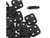 CzechMates Glass, QuadraTile 4-Hole Square Beads 6mm, Matte Jet Black CzechMates Glass, QuadraTile 4-Hole Square Beads 6mm, Matte Jet Black