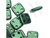 CzechMates Glass, QuadraTile 4-Hole Square Beads 6mm, Metallic Light Green Suede CzechMates Glass, QuadraTile 4-Hole Square Beads 6mm, Metallic Light Green Suede