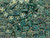 CzechMates Glass 6mm 4-Hole Gulf Turquoise Bronze Picasso QuadraTile Bead 2.5-Inch Tube CzechMates Glass 6mm 4-Hole Gulf Turquoise Bronze Picasso QuadraTile Bead 2.5-Inch Tube
