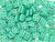 CzechMates Glass 6mm 4-Hole Turquoise QuadraTile Bead 2.5-Inch Tube CzechMates Glass 6mm 4-Hole Turquoise QuadraTile Bead 2.5-Inch Tube