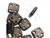 CzechMates Glass, QuadraTile 4-Hole Square Beads 6mm, Dark Bronze CzechMates Glass, QuadraTile 4-Hole Square Beads 6mm, Dark Bronze