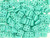 CzechMates Glass 6mm 4-Hole Matte Turquoise QuadraTile Bead 2.5-Inch Tube CzechMates Glass 6mm 4-Hole Matte Turquoise QuadraTile Bead 2.5-Inch Tube