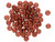 CzechMates Glass, 4-Hole QuadraLentil Beads 6mm, Matte Metallic Antiqued Copper CzechMates Glass, 4-Hole QuadraLentil Beads 6mm, Matte Metallic Antiqued Copper