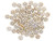 CzechMates Glass, 4-Hole QuadraLentil Beads 6mm, Opaque Picasso Luster CzechMates Glass, 4-Hole QuadraLentil Beads 6mm, Opaque Picasso Luster