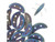 CzechMates Glass, 2-Hole Crescent Beads 10x4.5mm, Matte Blue Iris CzechMates Glass, 2-Hole Crescent Beads 10x4.5mm, Matte Blue Iris