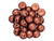 CzechMates 2-Hole 7mm ColorTrends Saturated Metallic Valiant Poppy Cabochon Bead 2.5-Inch Tube CzechMates 2-Hole 7mm ColorTrends Saturated Metallic Valiant Poppy Cabochon Bead 2.5-Inch Tube