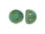 CzechMates Glass, 2-Hole Round Cabochon Beads 7mm Diameter, Opaque Turquoise Picasso CzechMates Glass, 2-Hole Round Cabochon Beads 7mm Diameter, Opaque Turquoise Picasso