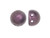 CzechMates Glass, 2-Hole Round Cabochon Beads 7mm Diameter, Metallic Pink Suede CzechMates Glass, 2-Hole Round Cabochon Beads 7mm Diameter, Metallic Pink Suede