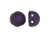 CzechMates Glass, 2-Hole Round Cabochon Beads 7mm Diameter, Metallic Purple Suede CzechMates Glass, 2-Hole Round Cabochon Beads 7mm Diameter, Metallic Purple Suede