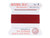 Griffin Silk Beading Cord & Needle Size 4 Garnet Red Griffin Silk Beading Cord & Needle Size 4 Garnet Red