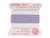 Griffin Silk Beading Cord & Needle Size 4 Lt Purple Lilac