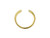 Nunn Design Antique Gold-Plated Brass Open Circle Wire Frame Pendant
