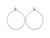 Nunn Design Antique Silver-Plated Brass Large Wire Frame Hoop Pendant (1 Pair) Nunn Design Antique Silver-Plated Brass Large Wire Frame Hoop Pendant (1 Pair)