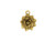 Nunn Design Antique Gold-Plated Pewter 16mm Succulent Charm