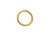 Nunn Design Antique Gold-Plated Pewter Small Flat Circle Hoop