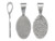 Sterling Silver Glue-On Jewelry Bail, Oval, Medium (Each) Sterling Silver Glue-On Jewelry Bail, Oval, Medium (Each)