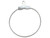 White Plated Earring Hoop Component, Crimp, 1", Round (72 pieces) White Plated Earring Hoop Component, Crimp, 1", Round (72 pieces)