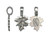 Antiqued Pewter Plated Glue-On Jewelry Bail, Cast, Large Leaf (10 Pieces) Antiqued Pewter Plated Glue-On Jewelry Bail, Cast, Large Leaf (10 Pieces)