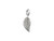 Sterling Silver Tiny Leaf Charm, 11x4mm (10 Pieces) Sterling Silver Tiny Leaf Charm, 11x4mm (10 Pieces)