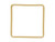 12kt Gold-Filled Jewelry Link, Square, 21mm (Each) 12kt Gold-Filled Jewelry Link, Square, 21mm (Each)