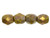 Fire-Polish 4mm : Opaque Yellow - Bronze Picasso (50pcs) Fire-Polish 4mm : Opaque Yellow - Bronze Picasso (50pcs)