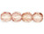 Fire-Polish 6mm : Luster - Transparent Topaz/Pink (25pcs) Fire-Polish 6mm : Luster - Transparent Topaz/Pink (25pcs)