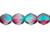 Fire-Polish 6mm : Dual Coated - Teal/Fuchsia (25pcs) Fire-Polish 6mm : Dual Coated - Teal/Fuchsia (25pcs)