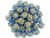 Fire-Polish 6mm : Sueded Gold Capri Blue (25pcs) Fire-Polish 6mm : Sueded Gold Capri Blue (25pcs)