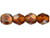 Fire-Polish 6mm : Dk Topaz - Celsian (25pcs) Fire-Polish 6mm : Dk Topaz - Celsian (25pcs)