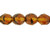 Fire-Polish 8mm : Tortoise (25pcs) Fire-Polish 8mm : Tortoise (25pcs)