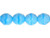Fire-Polish 8mm : Lt Sky Blue Coral (25pcs) Fire-Polish 8mm : Lt Sky Blue Coral (25pcs)