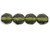 Fire-Polish 8mm : Dk Olive (25pcs) Fire-Polish 8mm : Dk Olive (25pcs)