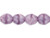 Fire-Polish 8mm : Crystal/Coral Amethyst (25pcs) Fire-Polish 8mm : Crystal/Coral Amethyst (25pcs)