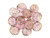 Fire-Polish 10mm : Luster - Transparent Topaz/Pink (25pcs) Fire-Polish 10mm : Luster - Transparent Topaz/Pink (25pcs)