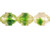 Antique Style Faceted 10 x 8mm - Oval : Crystal/Green (25pcs) Antique Style Faceted 10 x 8mm - Oval : Crystal/Green (25pcs)
