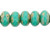 Gem-Cut Fire-Polish Rondelle 11 x 7mmmm : Turquoise - Picasso (25pcs) Gem-Cut Fire-Polish Rondelle 11 x 7mmmm : Turquoise - Picasso (25pcs)