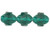 Antique Style Faceted 12 x 9mm - Oval : Emerald (25pcs) Antique Style Faceted 12 x 9mm - Oval : Emerald (25pcs)