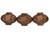 Antique Style Faceted 12 x 9mm Oval : Matte - Dk Bronze (25pcs) Antique Style Faceted 12 x 9mm Oval : Matte - Dk Bronze (25pcs)
