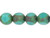 Antique Style Triangle 8mm : Turquoise - Picasso (25pcs) Antique Style Triangle 8mm : Turquoise - Picasso (25pcs)