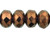 Gem-Cut Fire-Polish Rondelle 9 x 6mm : Bronze Illusion - French Rose (25pcs) Gem-Cut Fire-Polish Rondelle 9 x 6mm : Bronze Illusion - French Rose (25pcs)