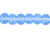 Gem-Cut Fire-Polish Rondelle 5 x 3mm : Blue Chalcedony (50pcs) Gem-Cut Fire-Polish Rondelle 5 x 3mm : Blue Chalcedony (50pcs)